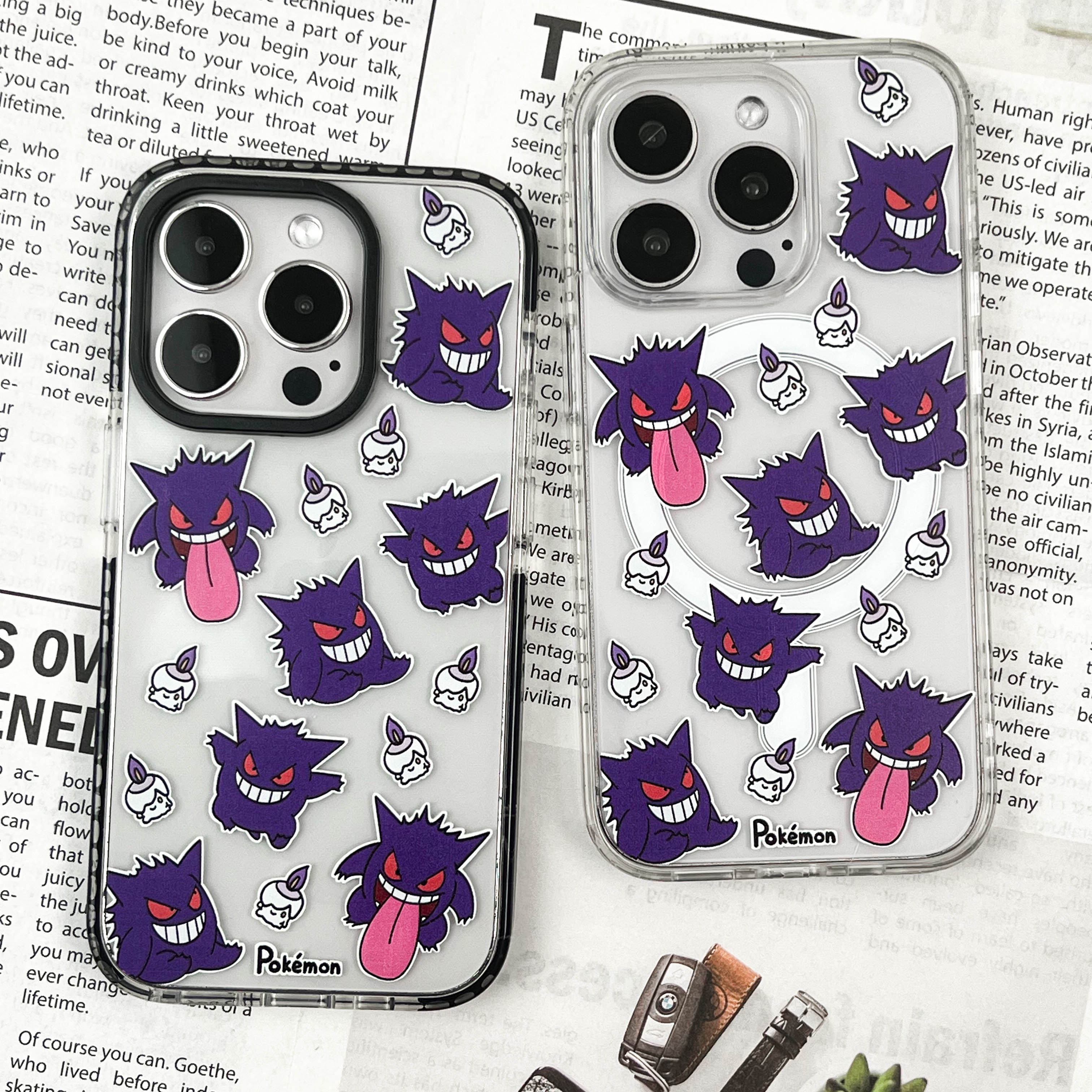 宝可梦皮卡丘耿鬼杰尼龟小火龙磁吸适用16promax/15/14苹果手机壳