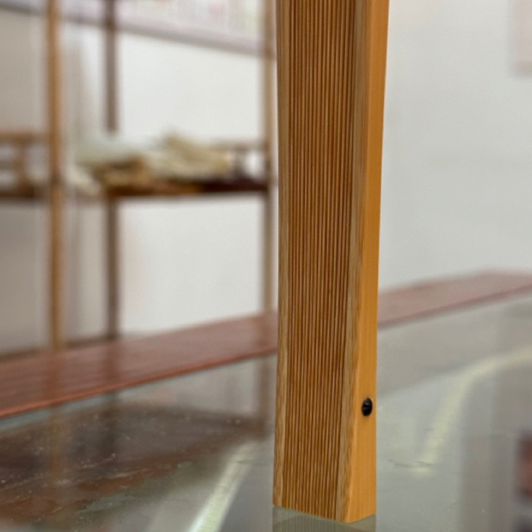 九五十六方2.0 边板张北兴制传统玉竹折扇方根不抛光不上蜡不贴梁