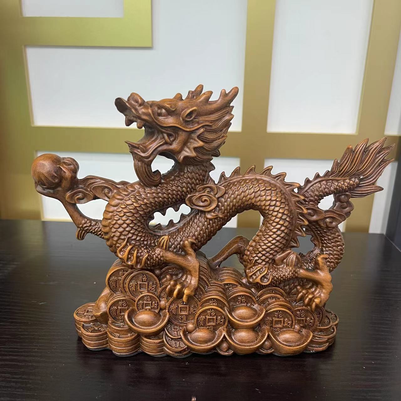 （福利品）聚财祥龙高档摆件（长22*18）