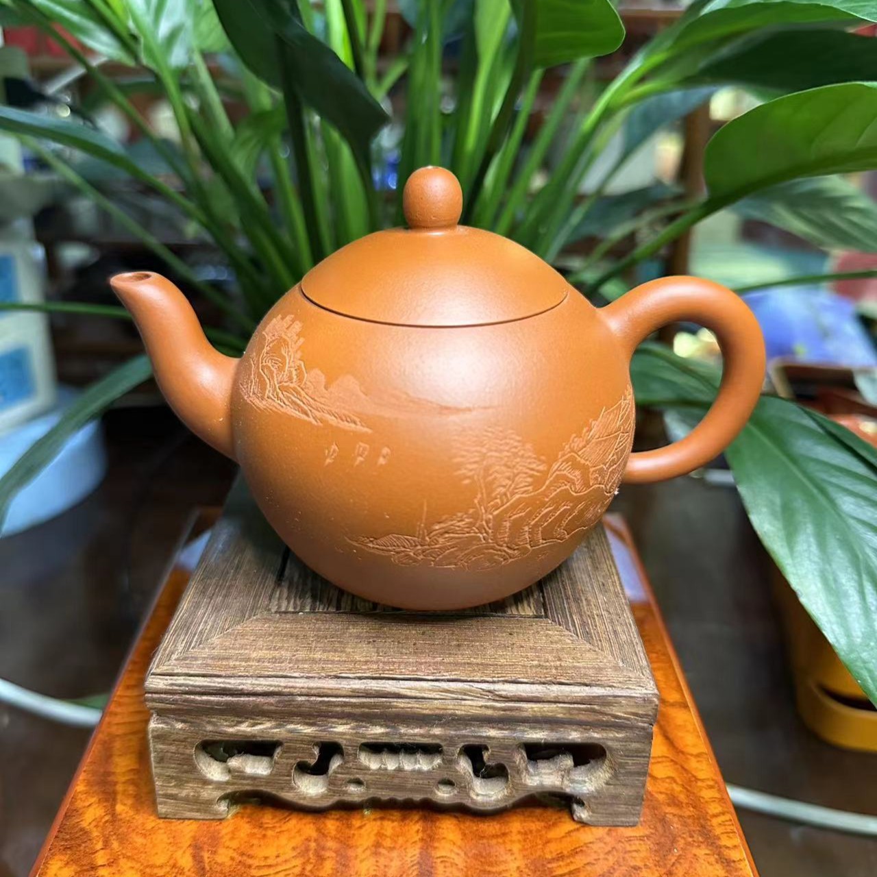 思婷壶  茶具紫砂壶茶壶手工手制大红精美手制清水泥大容量茶壶
