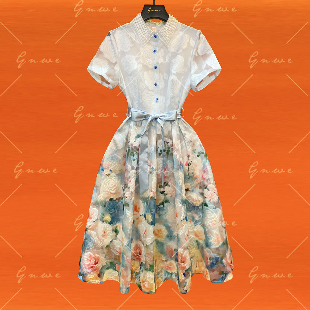 【私人订制】显瘦轻奢高定连衣裙A109