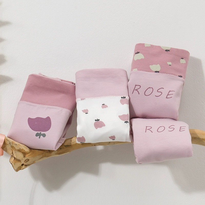 纯棉女士少女日系卡通透气中腰包臀ins百搭甜美舒适内裤三角底裤