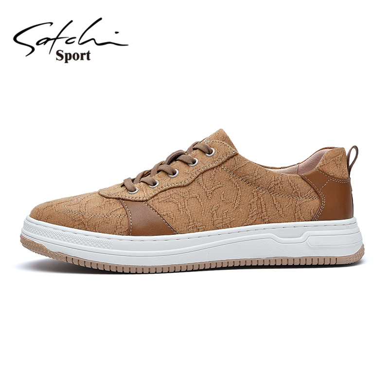 沙驰正品男鞋2023年夏季新款高端轻奢百搭透气休闲鞋条纹鞋子软底