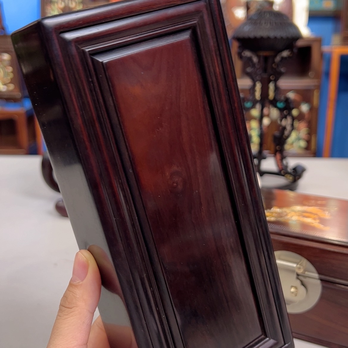 【闪购商品】乌木类成套家具紫光檀机关盒