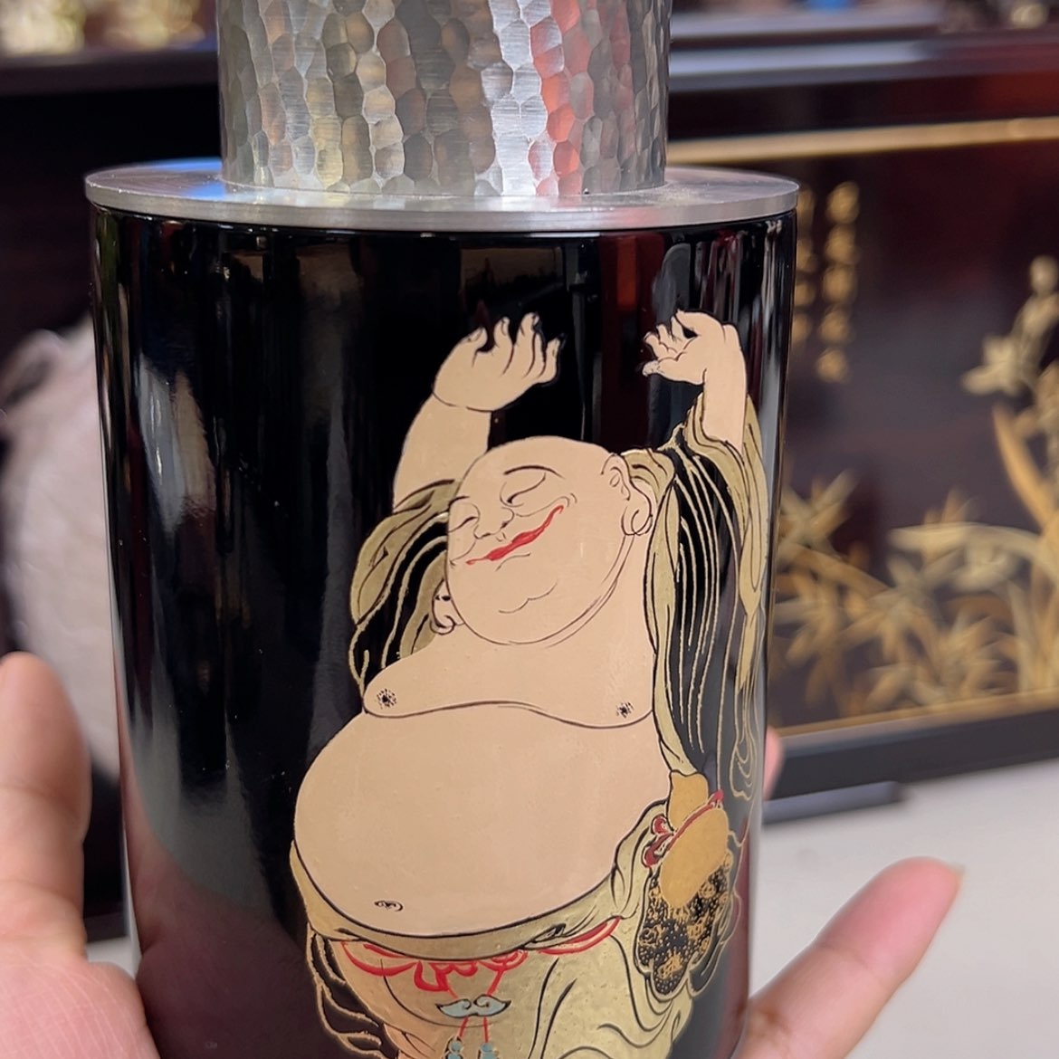 【闪购商品】乌木类成套家具用****7茶叶罐