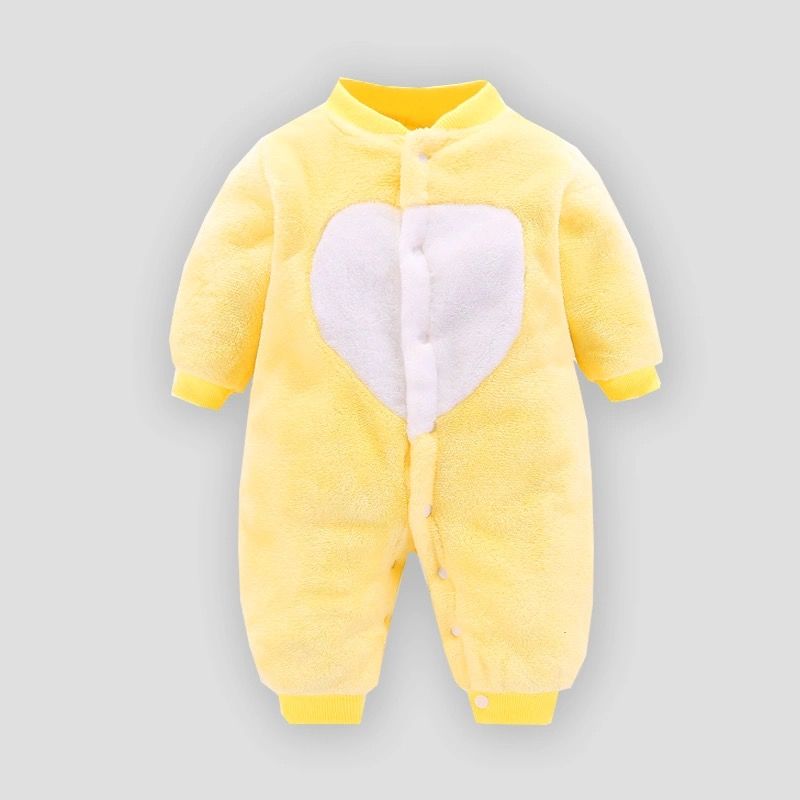宝宝春秋珊瑚绒连体衣外出加绒秋冬睡衣家居服保暖加厚婴儿柔软