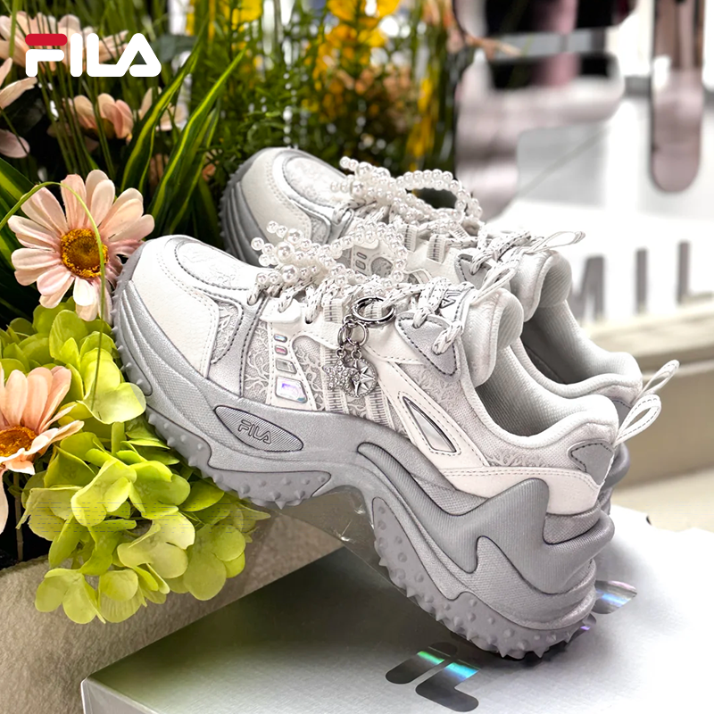 FILA 斐乐女款【SOFIA人鱼鞋】夏季百搭休闲运动老爹鞋F12W421119B