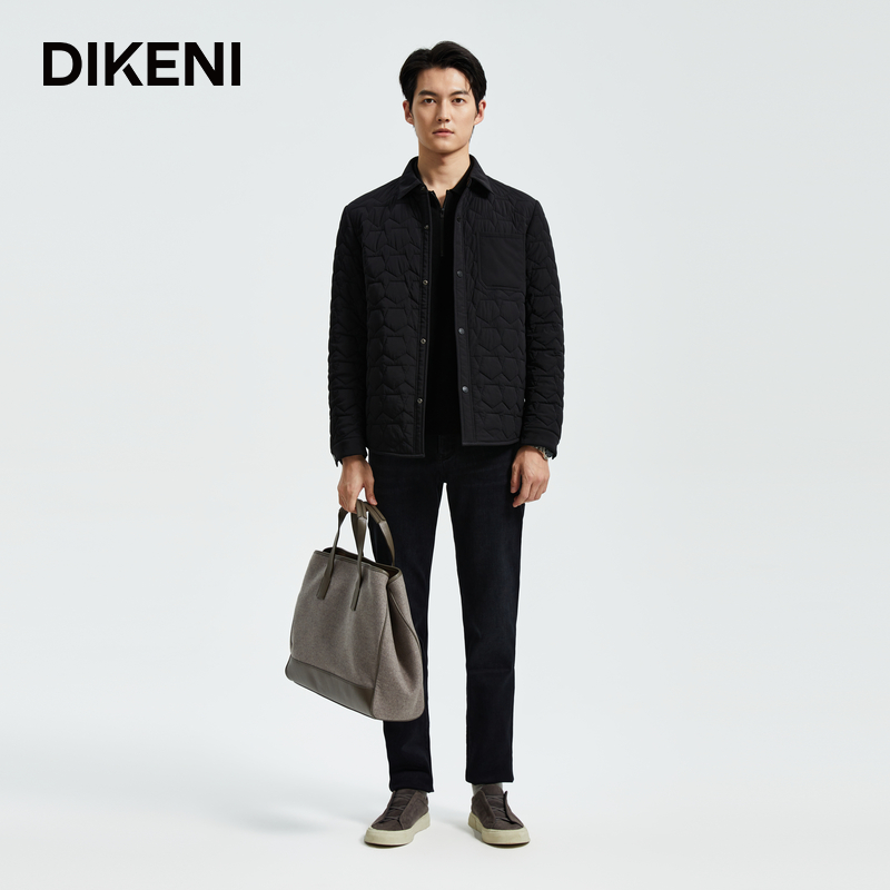 【蛇年经典】 迪柯尼高端商务男装简约户外休闲棉服外套 13543W309