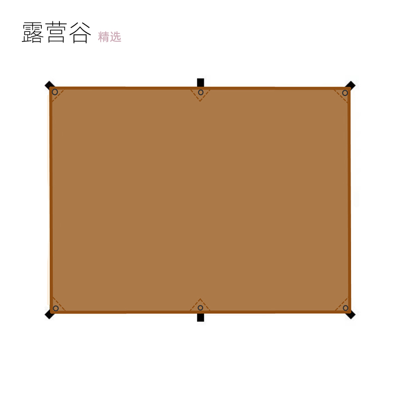 露营谷迷你天幕地布野营露营配件防水防脏野餐布装备帐篷地席