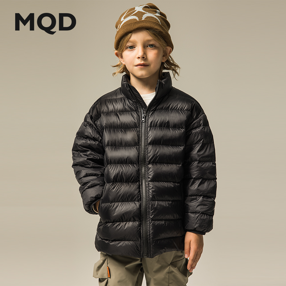 MQD轻薄童装90白鸭绒儿童中大童秋冬保暖羽绒服休闲舒适冬季加厚