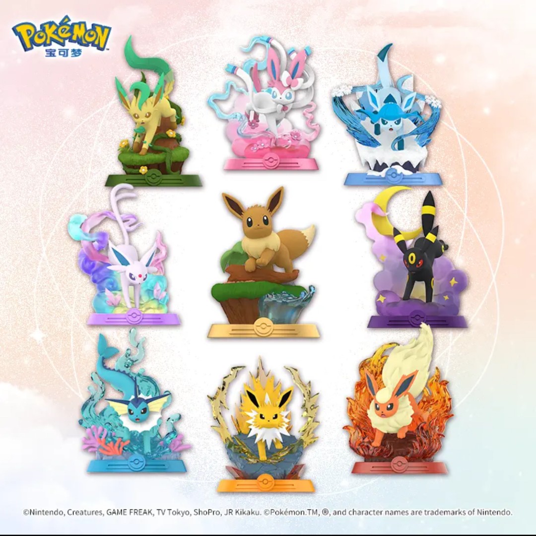 宝可梦Pokemon 冒险吧！伊布系列盲盒手办好物潮玩收藏办公室摆件
