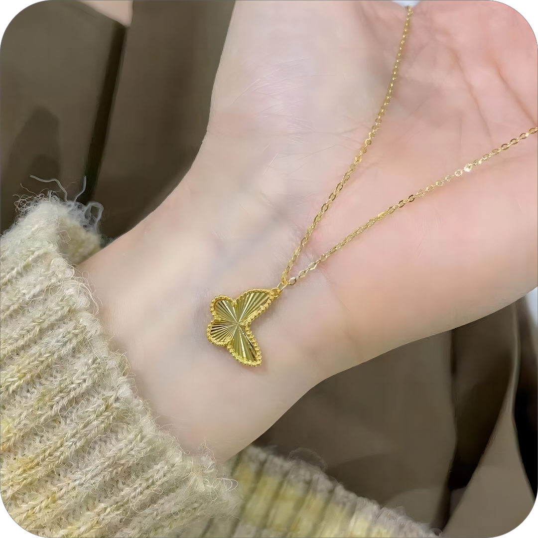 铜合金项链 （云）单蝴蝶项链超仙小众时尚轻奢百搭简约坠链39