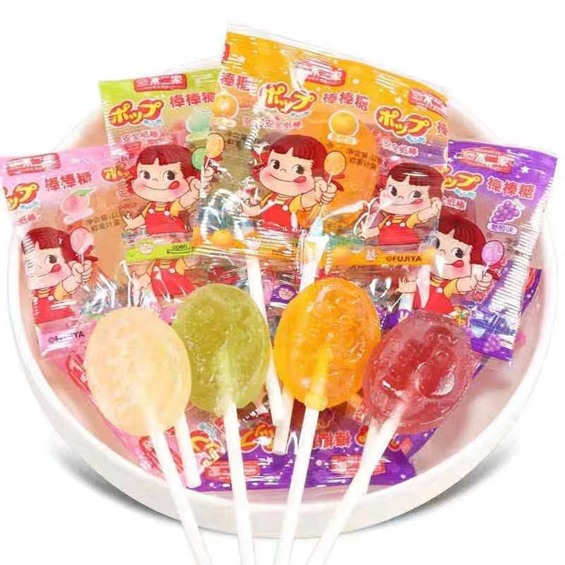 不二家棒棒糖水果味可乐味糖果喜糖儿童零食宿舍办公室散装批发