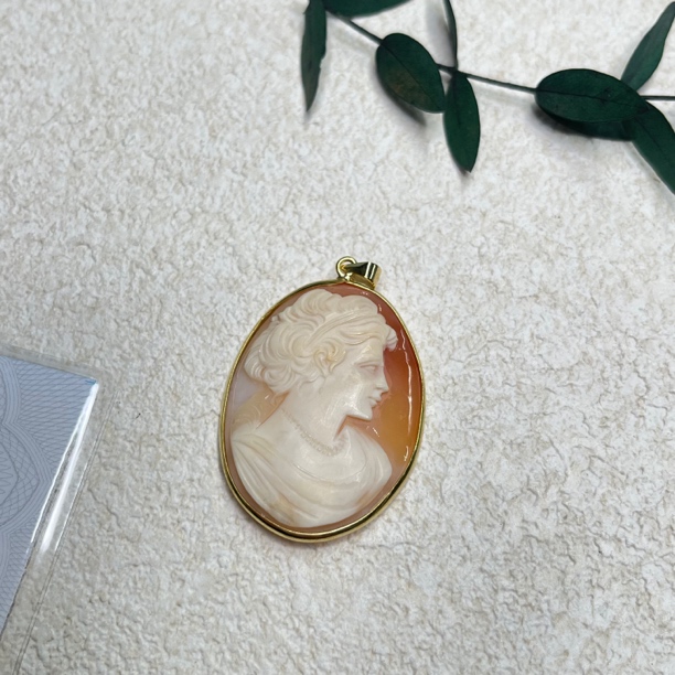 90新  【六六中古】孤品s925贝壳吊坠aw8194