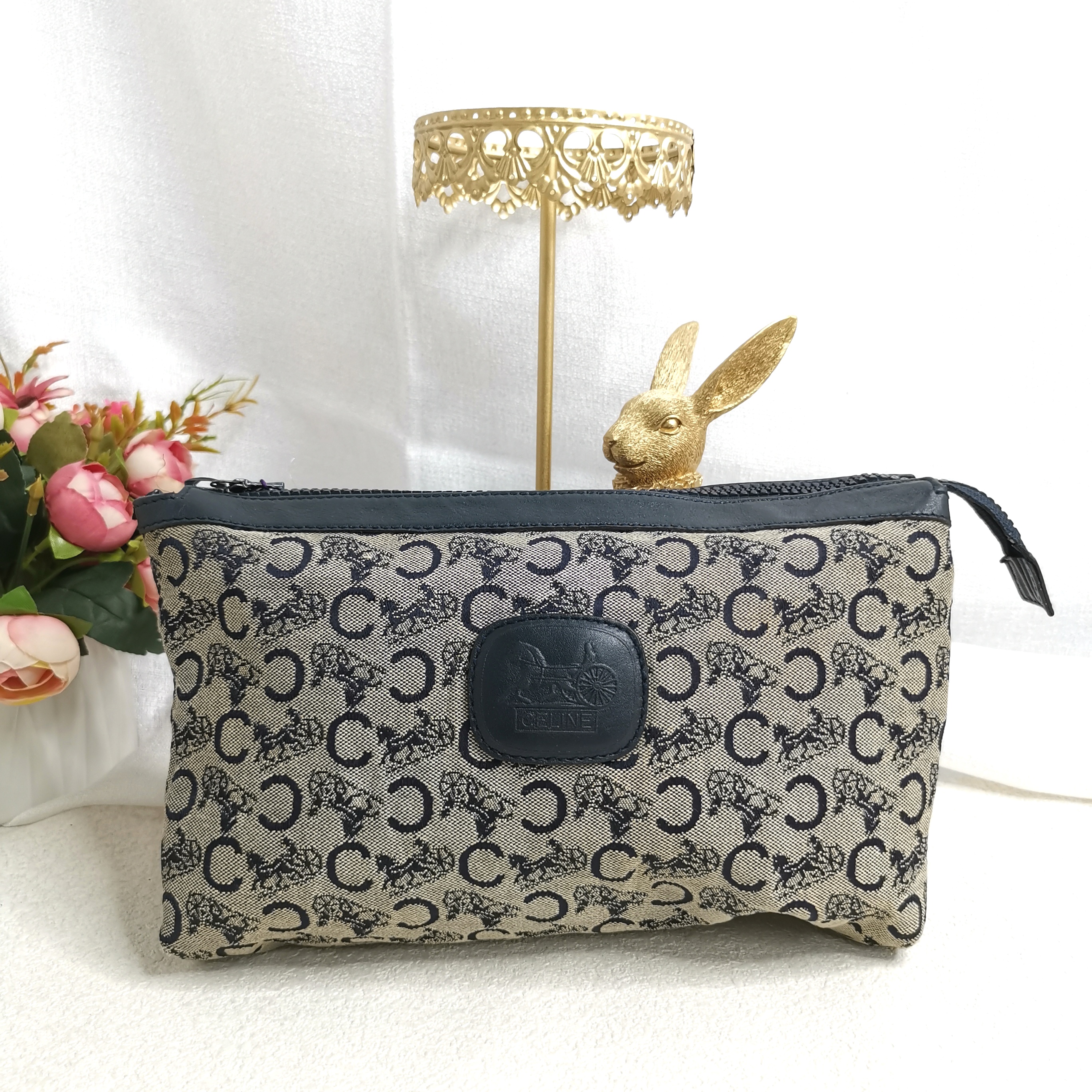 95新 Celine/思琳 【六六中古】孤品复古手拿包cb024尺寸24＊14＊4