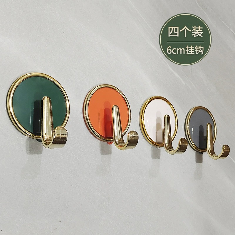 简约北欧轻奢挂钩粘胶强力免打孔门后厨房书包宿舍挂衣钩墙壁无痕