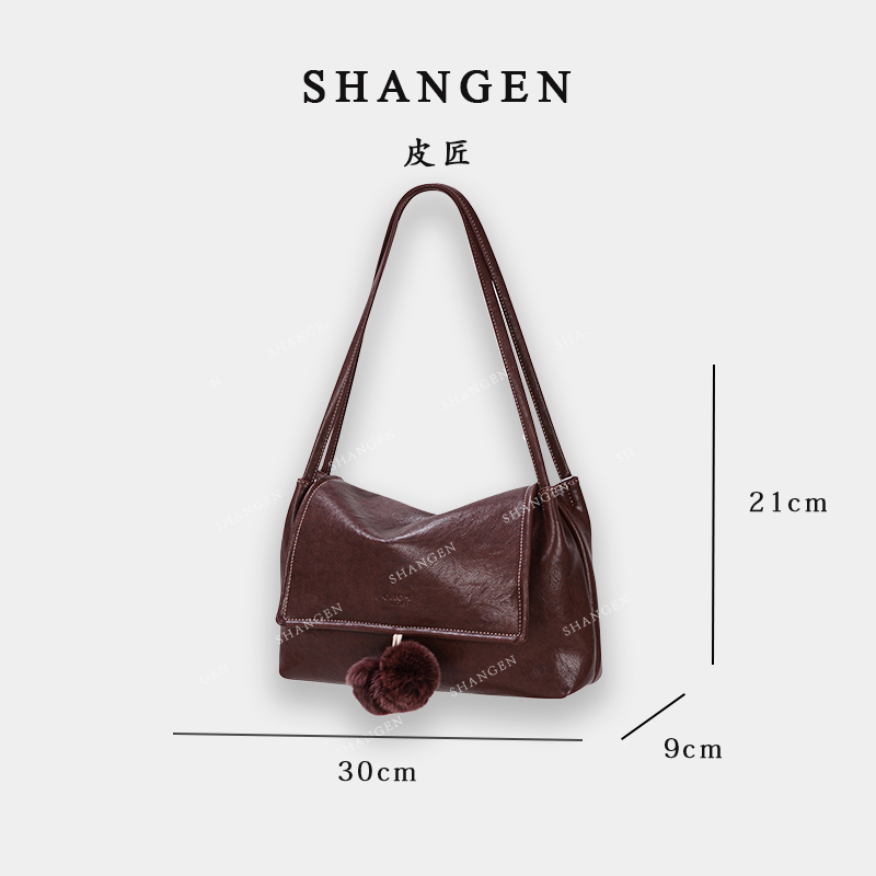 【尚恩CC】GQ-2928-安可拉红-轻奢时尚女士新款手提单肩斜挎包