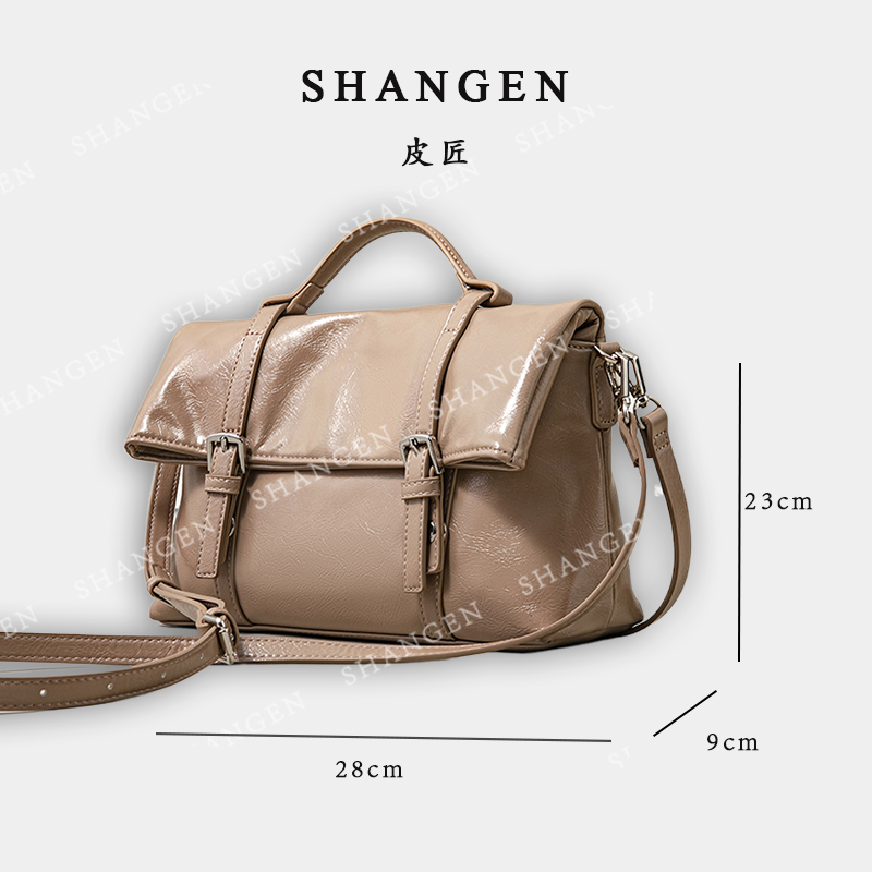 【尚恩CC】SK-92561-驼色-轻奢时尚女士新款手提单肩斜挎包