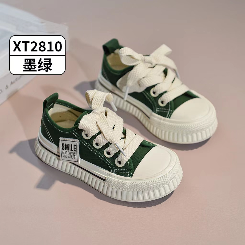 【2810】明锡童学儿童经典ins帆布鞋男女童百搭款2024秋季韩版潮鞋