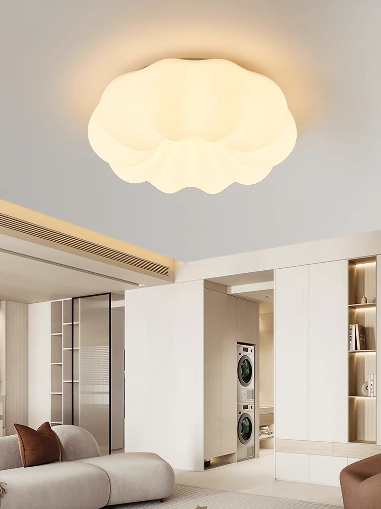 奶油风卧室吸顶灯餐厅吊灯书房南瓜儿童房北欧创意现代简约吸顶灯