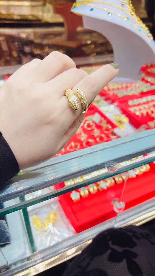 铜合金戒指 蛇款戒指时尚潮流简约气质