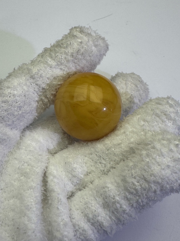 文玩蜜蜡单珠 大尺寸可做锁骨 自然氧化