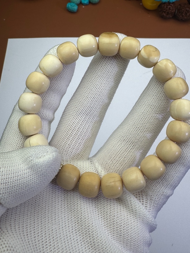 文玩猛犸单圈手串