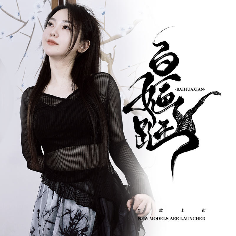 白婳跹白小白原创中国风古风舞蹈服蕾丝水墨竹子裤裙练功服套装