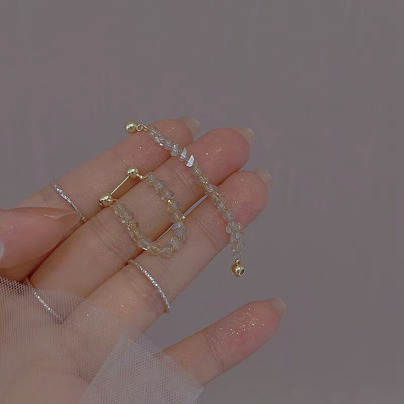 铜合金耳饰 简约气质两戴耳坠气质时尚个性复古小众通勤耳饰E007