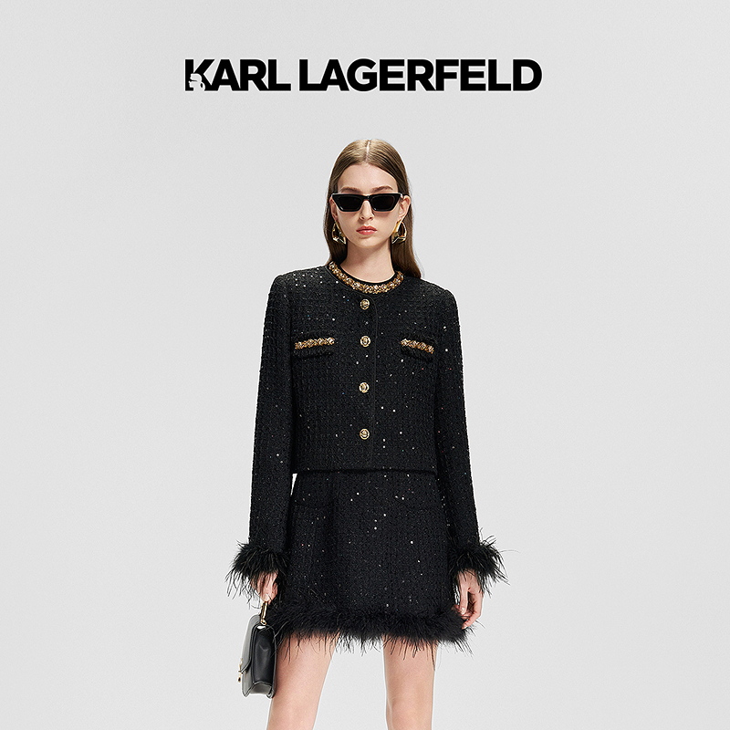 【欧若风】KARL LAGERFELD25春季新款香风短外套老佛爷M21E1505