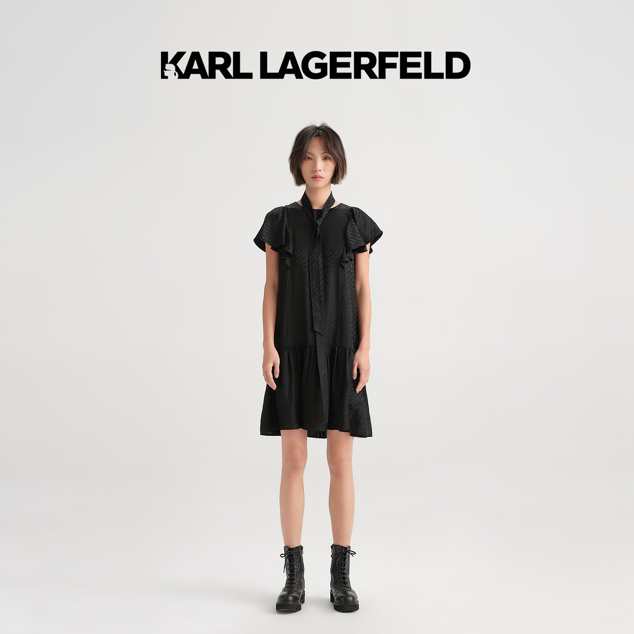【官方】KARL LAGERFELD卡尔拉格斐新款连衣裙老佛爷E33L1343