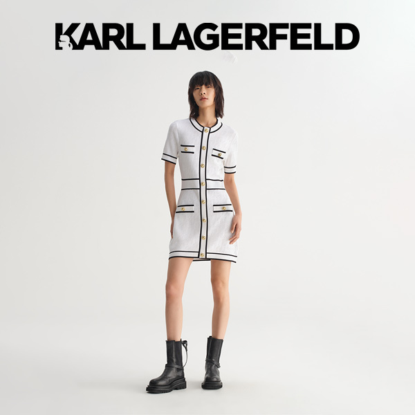 【优价】KARL LAGERFELD卡尔拉格斐女士连衣裙老佛爷231L1327