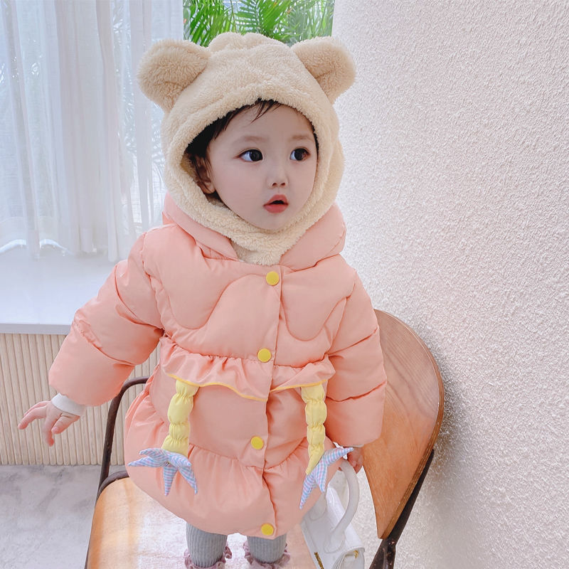 女童棉服衣2023新款洋气一岁儿童加厚棉服韩版宝宝棉袄中小潮童