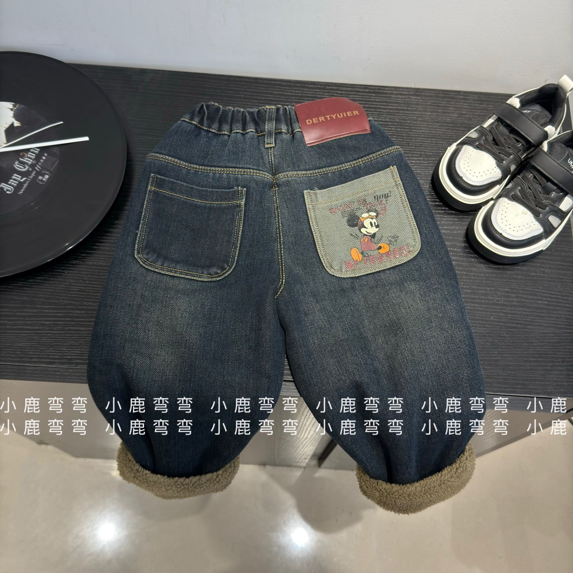 D1117儿童新款米奇牛仔裤
