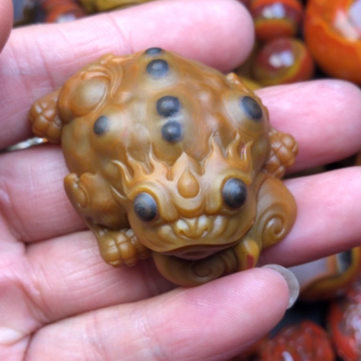 【闪购商品】玛瑙/玉髓把件未镶嵌大*