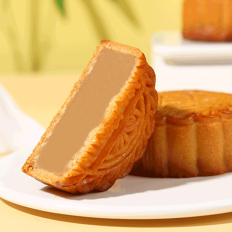 【白莲蓉100g】旺家圆黄记月饼广式月饼白莲蓉月饼合浦中秋糕点点心