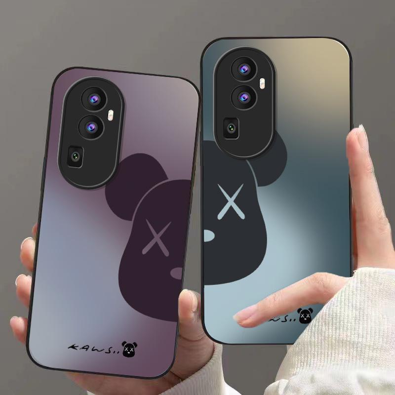 情侣款半边熊适用于opporeno10pro+手机壳暴力熊颜值潮牌个性新款
