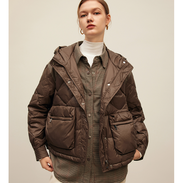 【小余专属】短款羽绒服保暖立领羽绒服白鸭绒外套休闲加厚Y430681