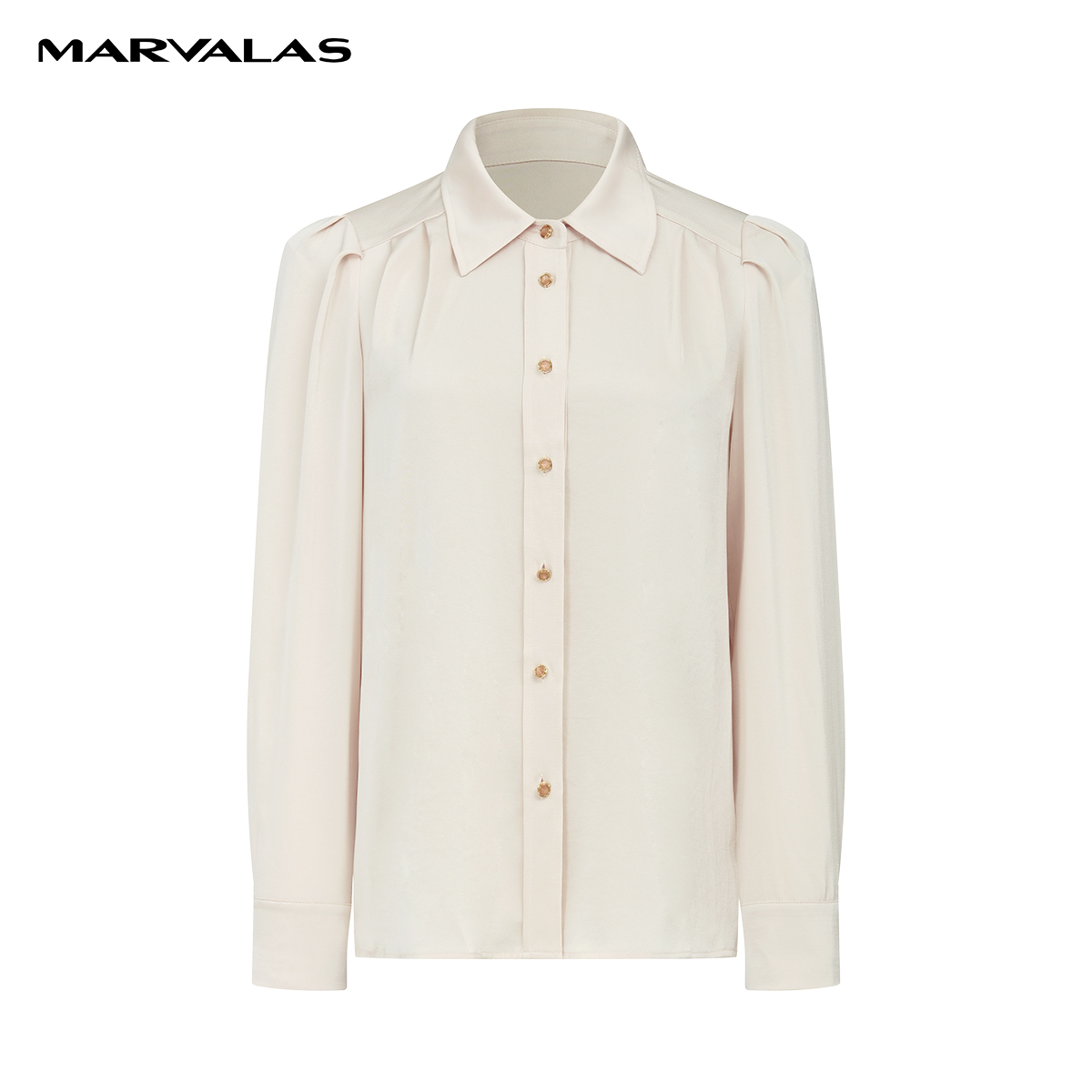 【籽言专属】衬衫女夏季洋气设计感长袖小众薄款衬衣M311301982