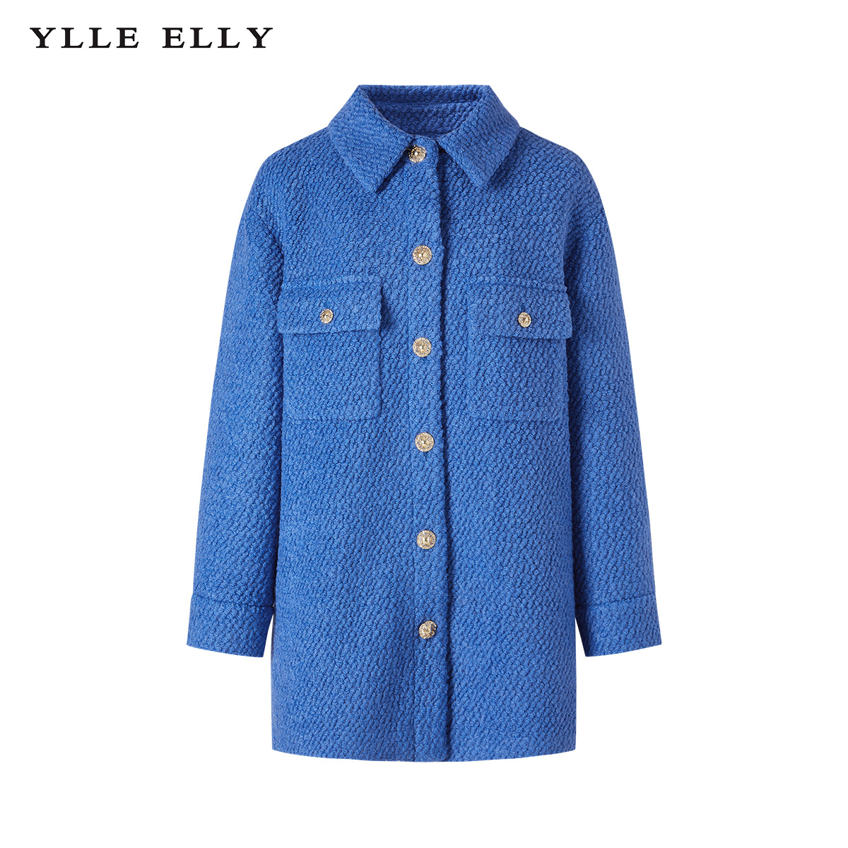 【小余专属】英伦风气质绵羊毛冬季时尚双排扣中长款外套