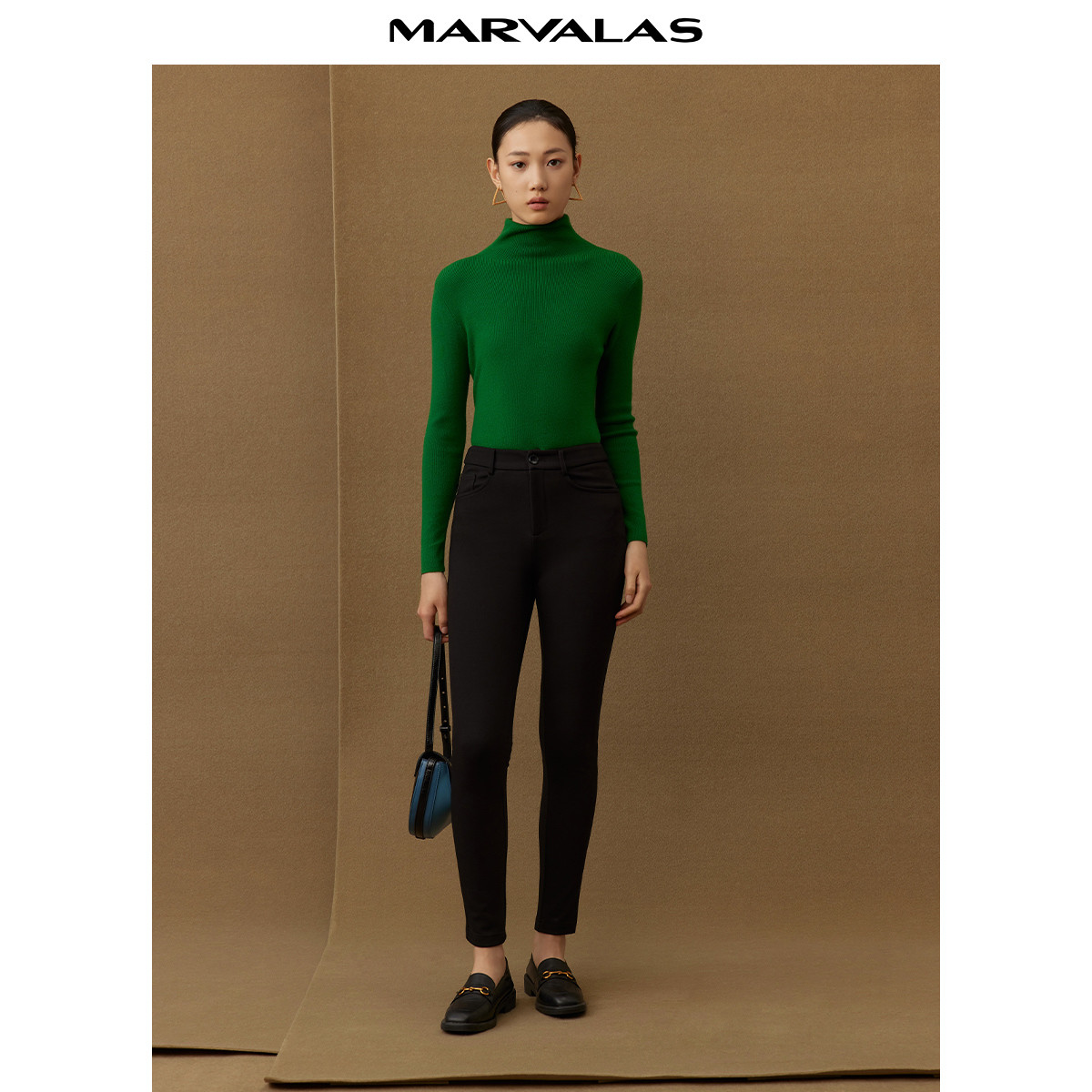 【诗语专属】高腰休闲裤女气质百搭显瘦锥形