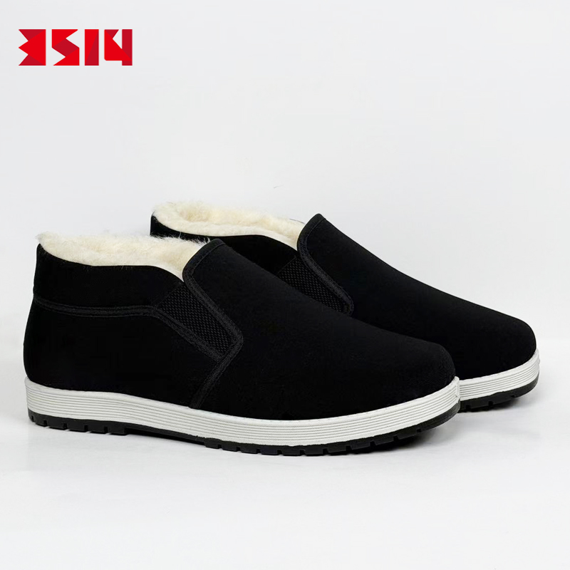 3514新款布棉鞋 黑色爸爸棉鞋中老年爸爸鞋北京布鞋北京布鞋