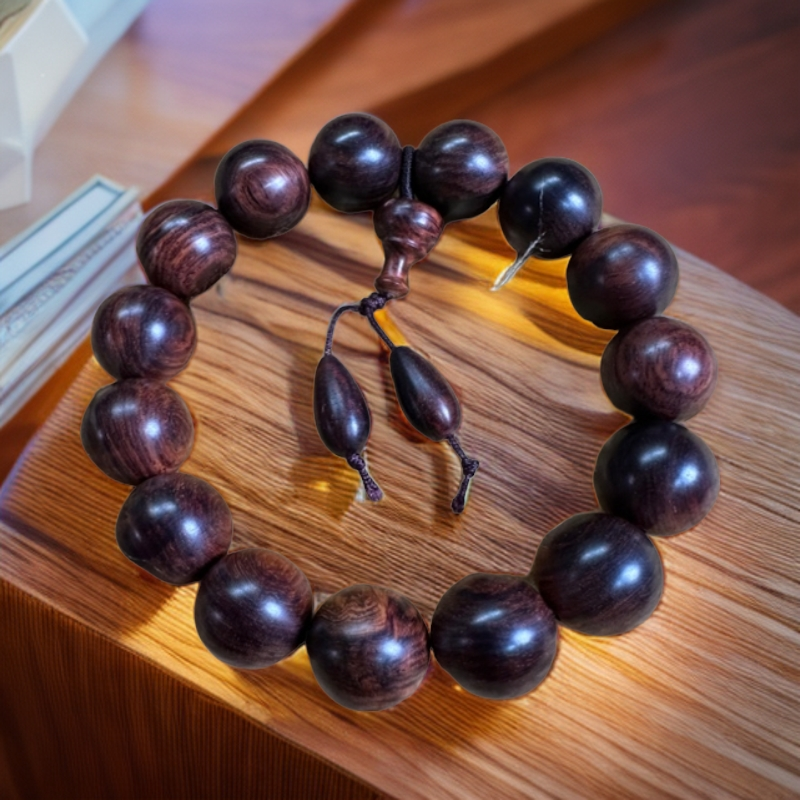 海南黄花梨1.5圆珠木串