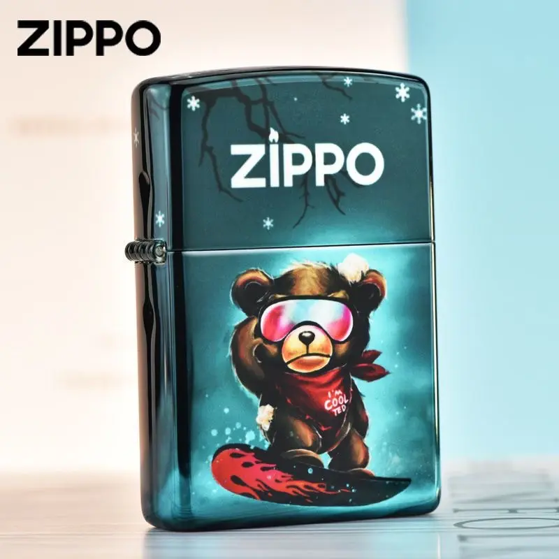 ZIPPO哇偶熊彩印-萌趣小熊原装进口防风打火机送对象礼物DY9802CY