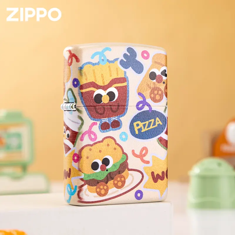 ZIPPO彩印零食设计可爱卡通官方正品防风打火机送对象款-DY9992CY