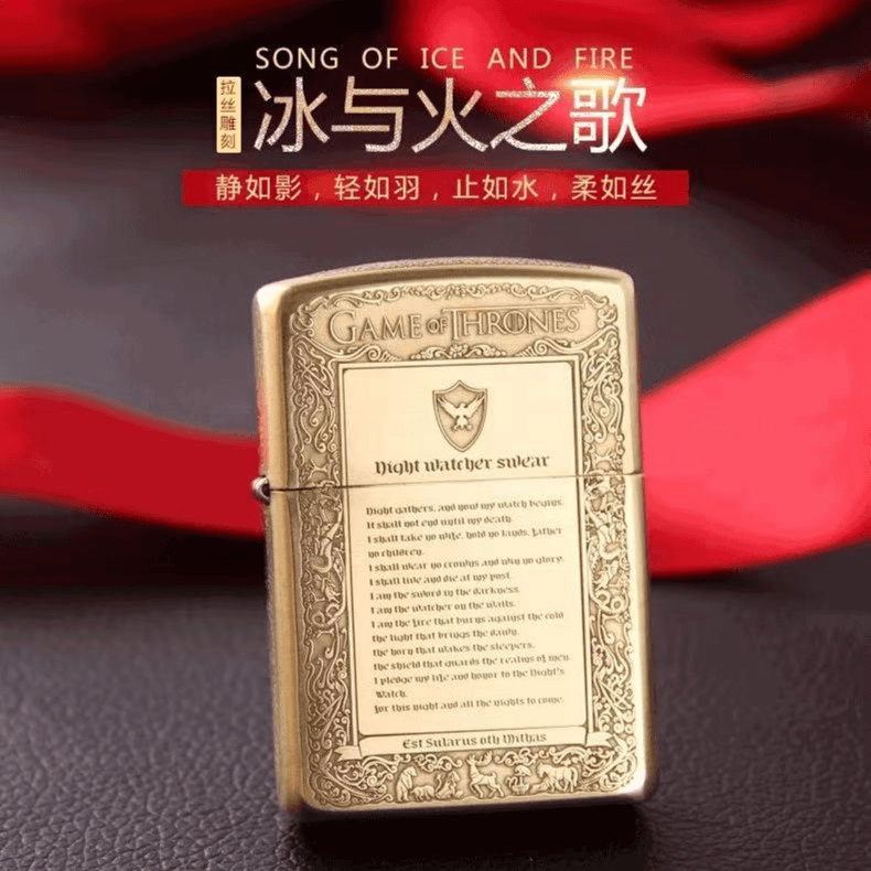 ZIPPO/之宝【一粒专用】打火机蚊版冰与火之歌正品防风打火机男士