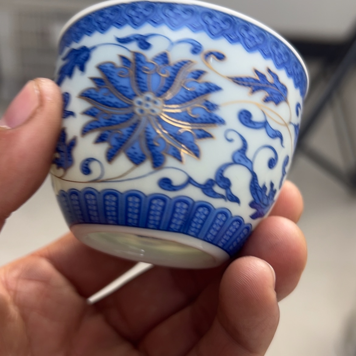 【闪购商品】密胺杯金缠枝莲客杯