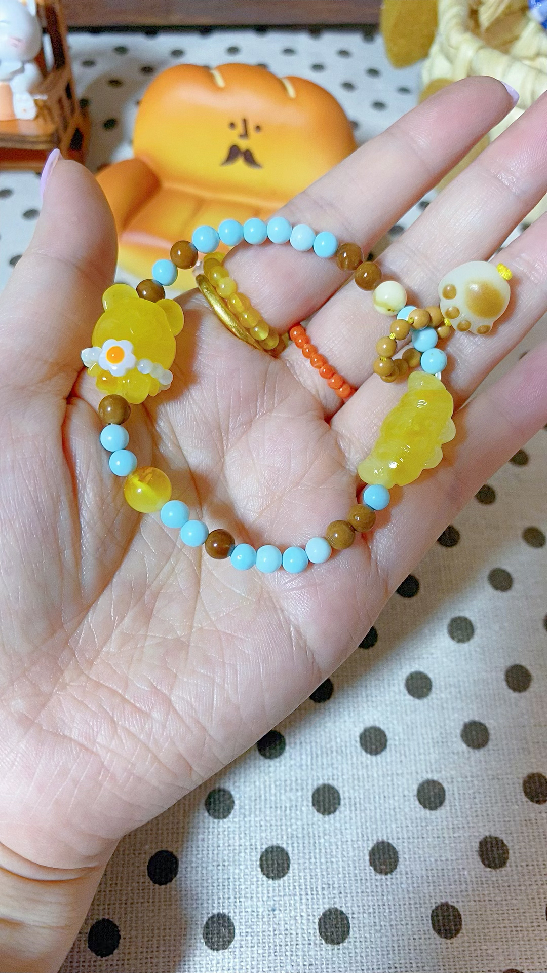 小熊手串手链可爱