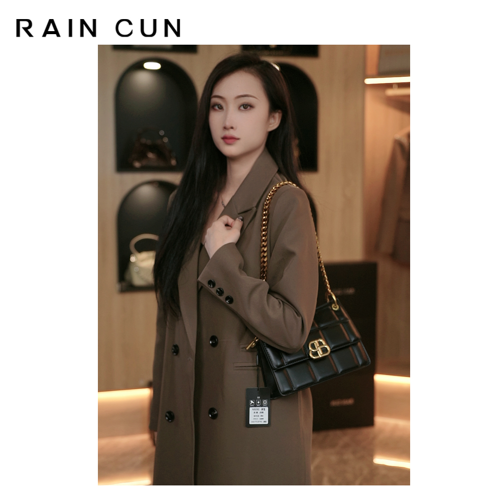 【英柏甄选】8506黑色 然与纯小众设计感时尚复古百搭女包