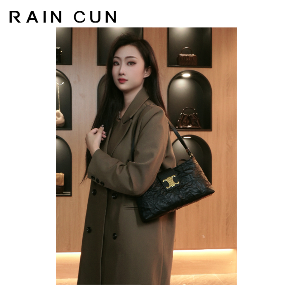 【英柏甄选】8529黑色 然与纯小众设计感时尚复古百搭女包
